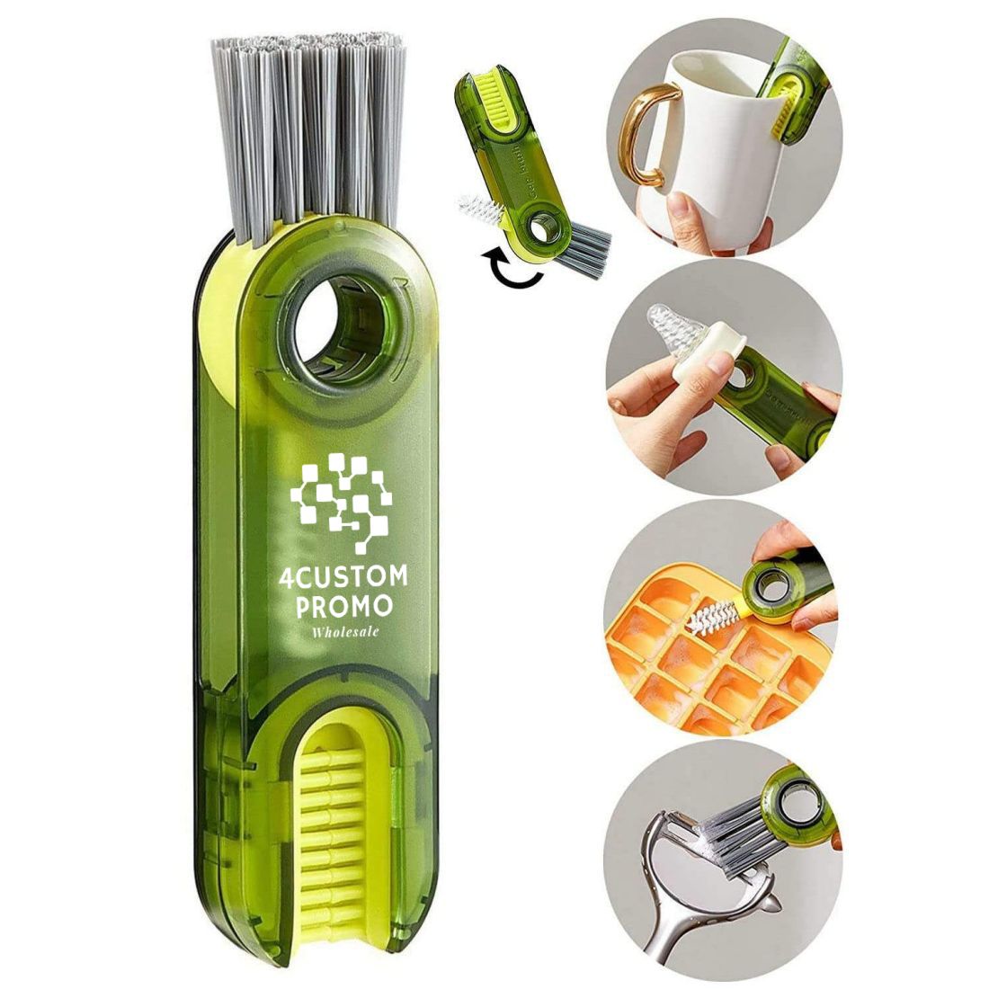 Custom 3-in-1 Rotatable Cup Cleaner Brush