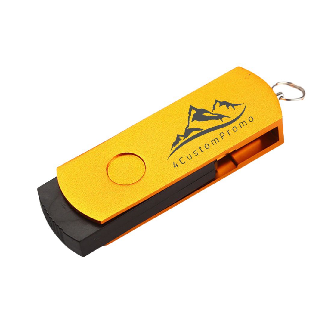Custom 360 Degree Rotating Metal USB Flash Drive