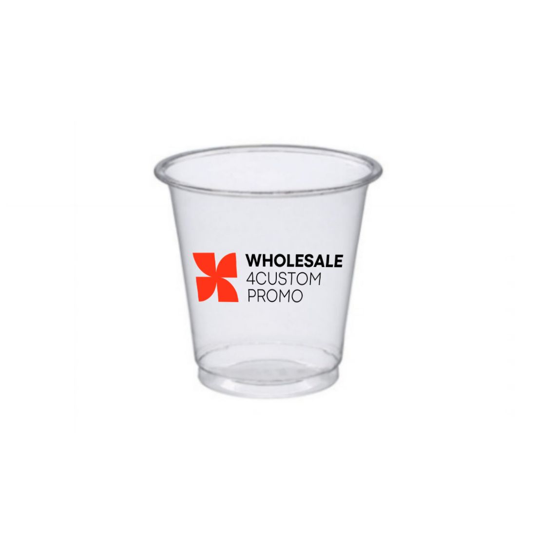 Custom 3 oz Mini Plastic Cups - 2500 Pieces/Case