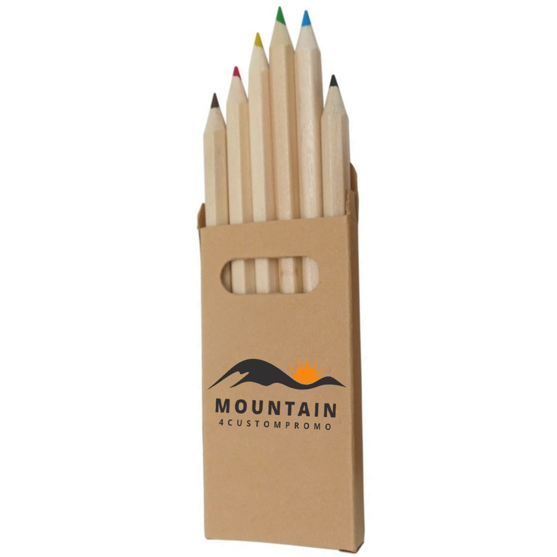 Custom 6-Color Wooden Pencil Set in Box