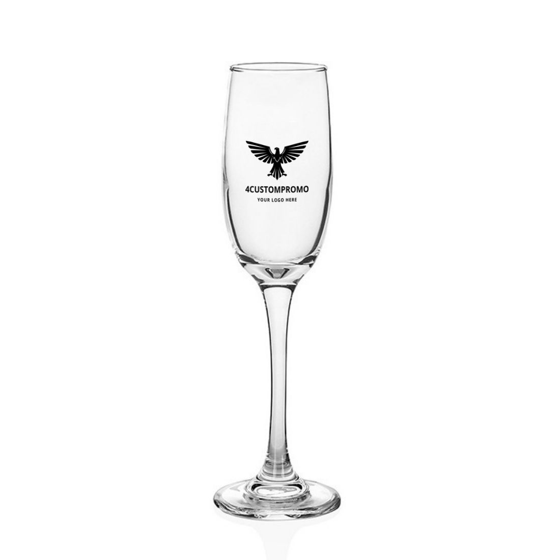 Custom 6.5 oz Champagne Flute Glasses