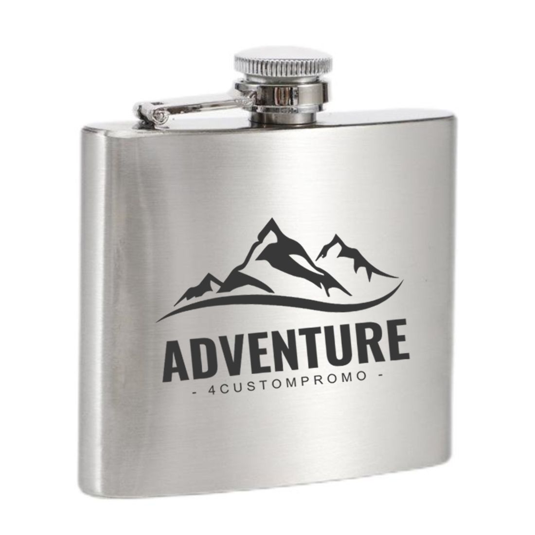 Custom 6 oz Stainless Steel Hip Flask