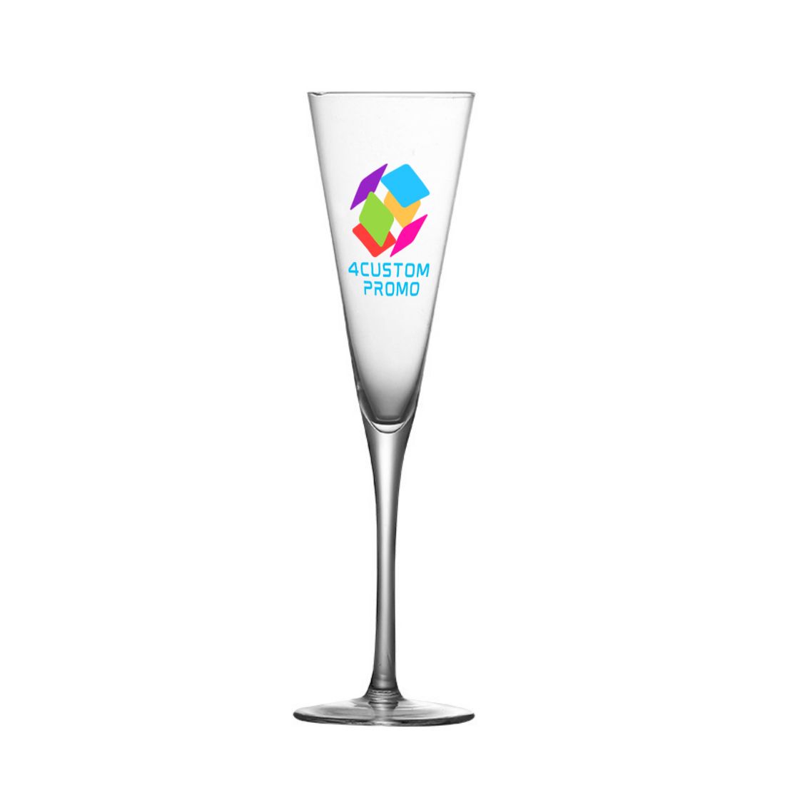 Custom 6 oz Tapered Champagne Flute