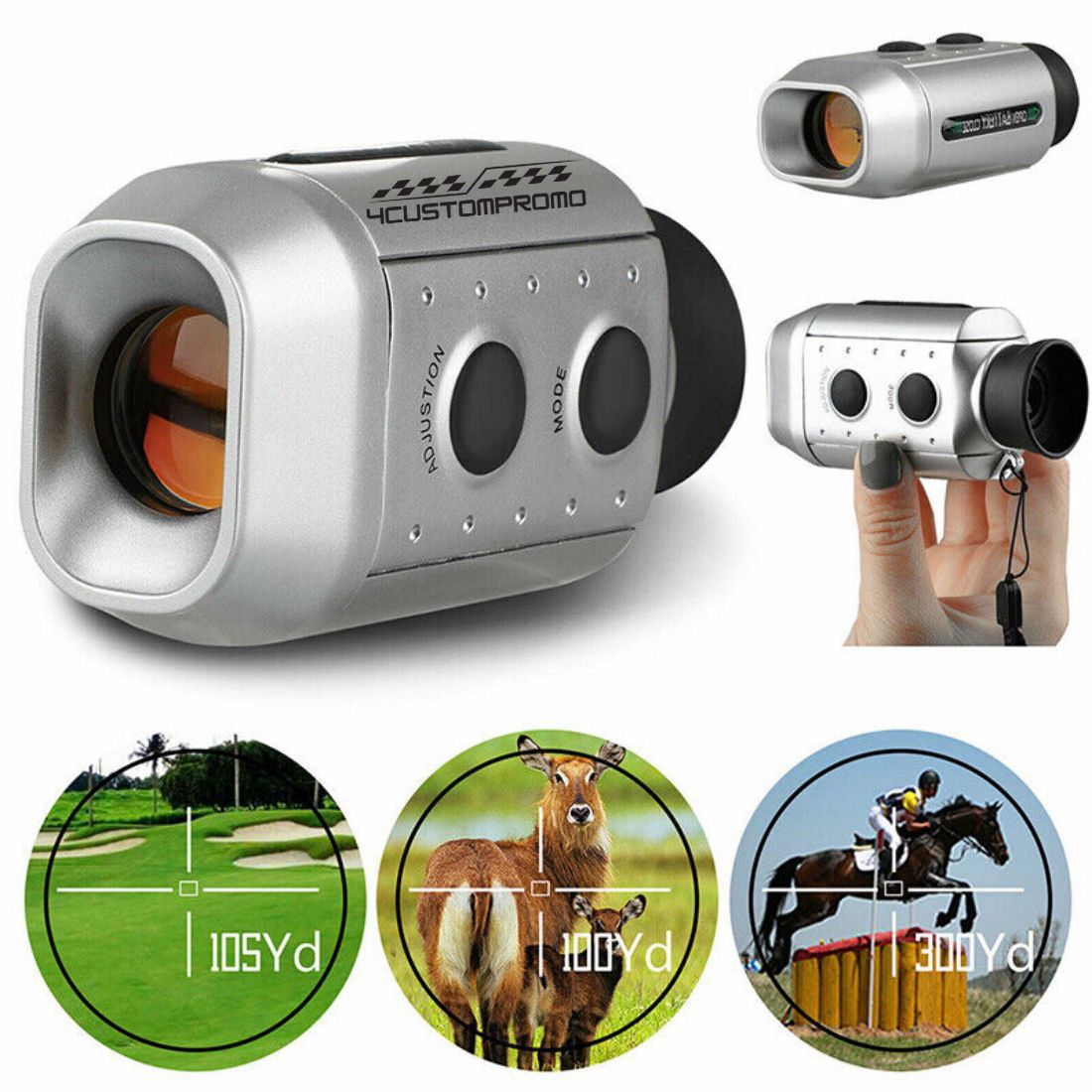 Custom 7x Digital Golf Rangefinder - 1000 Yards