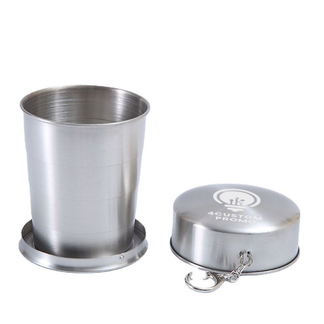 Custom 8.5 oz Collapsible Stainless Steel Cup