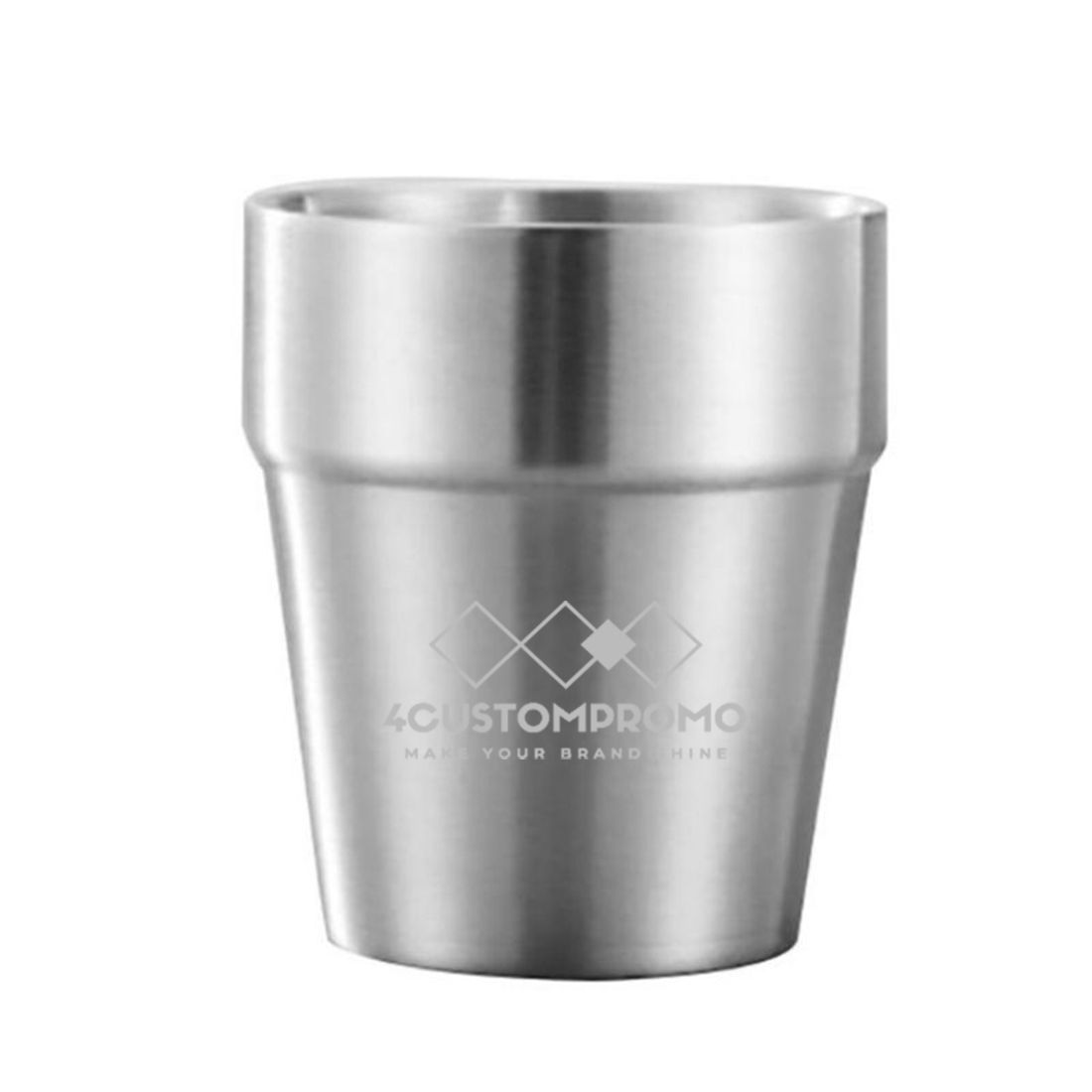 Custom 8 oz Double Wall Insulated Stainless Steel Cup
