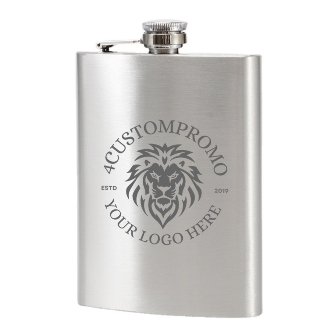 Custom 8 oz Stainless Steel Hip Flask