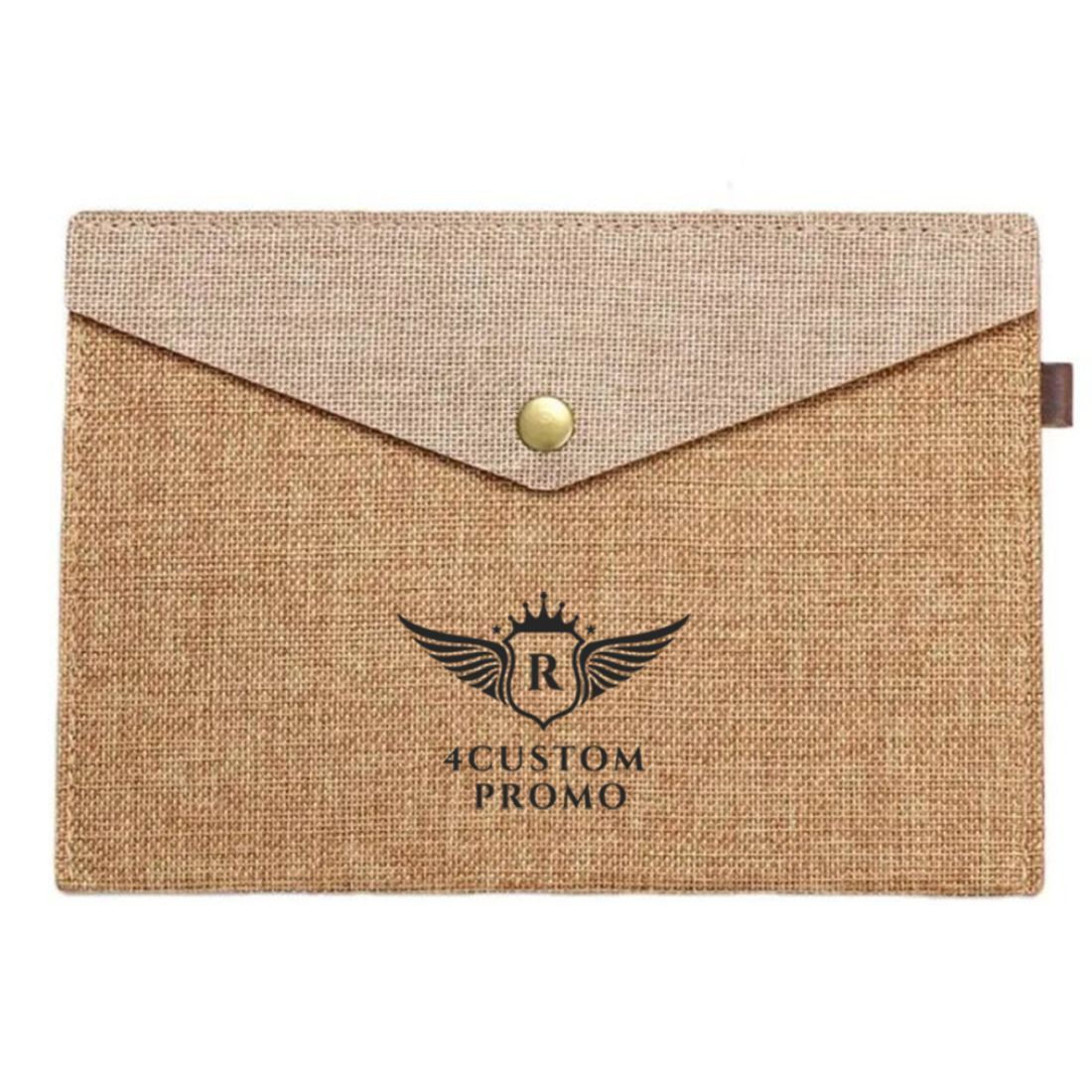 Custom A4 Jute Document File Folder