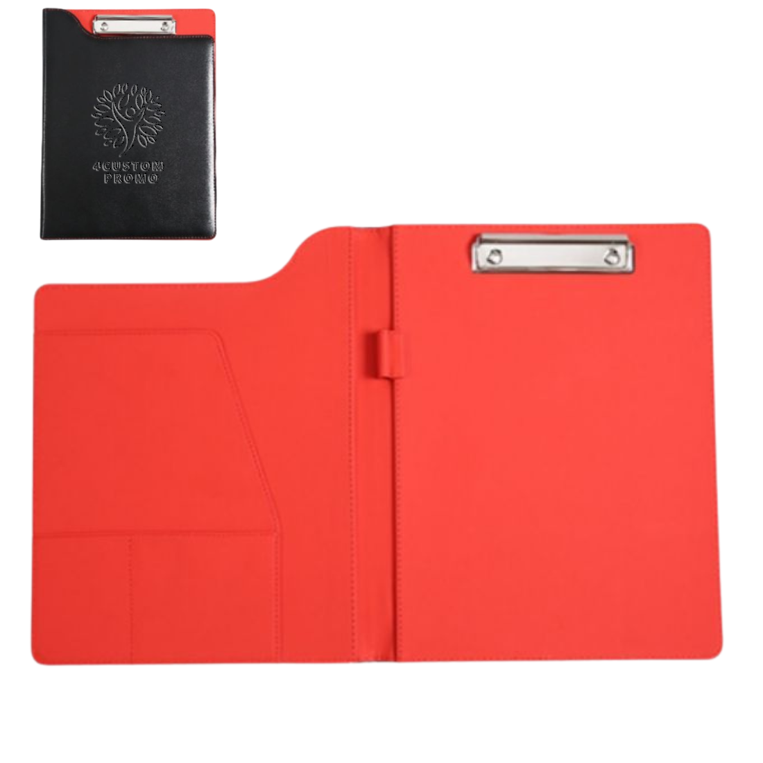 Custom A4 Leather Padfolio Clipboard