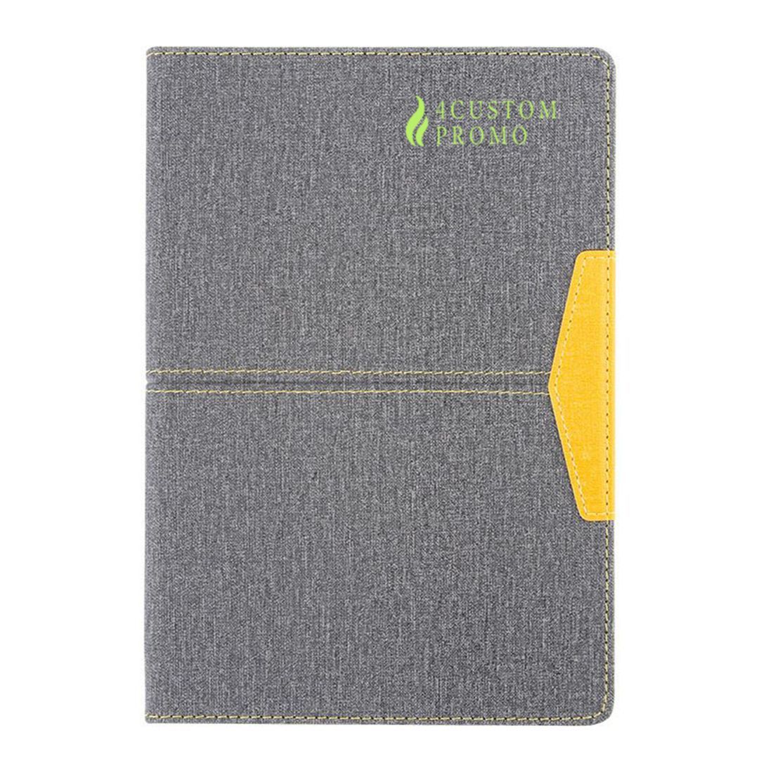 Custom A5 Fabric Textured PU Leather Notebook