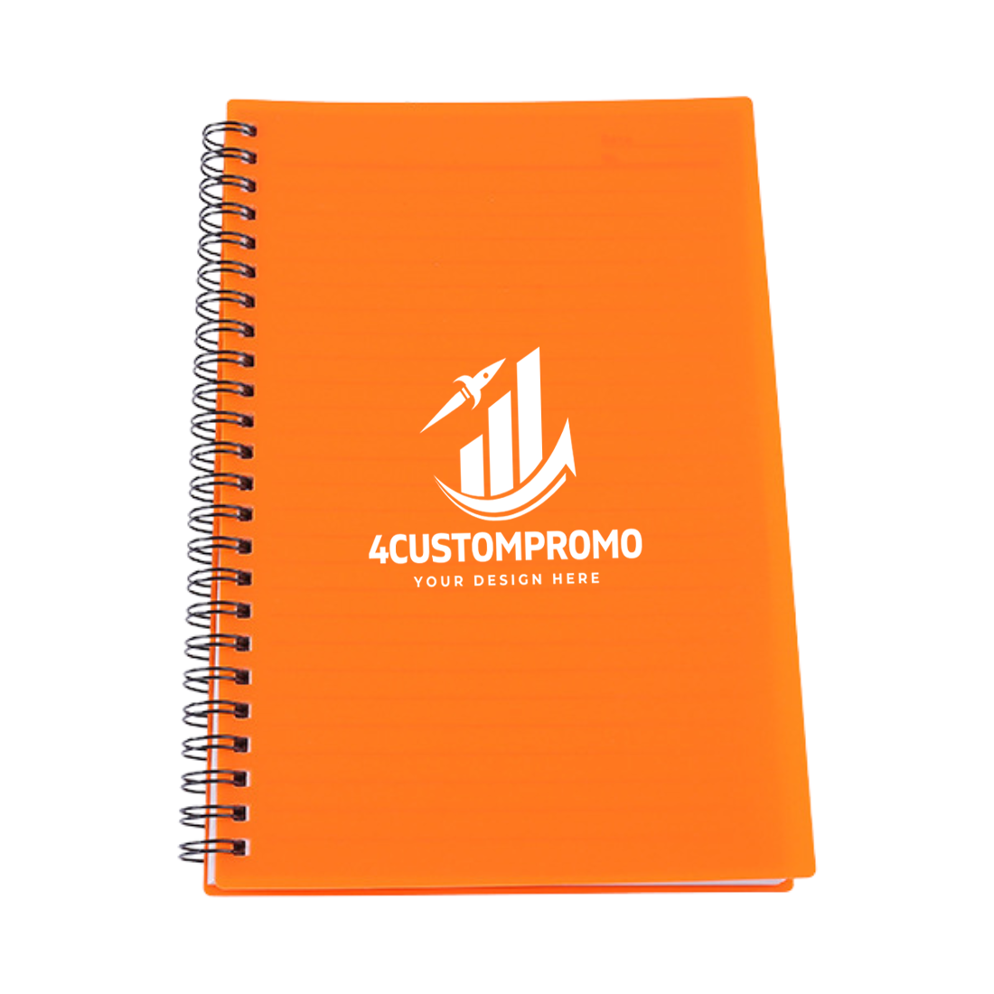 Custom A5 Spiral Notebook with Plastic Cover
