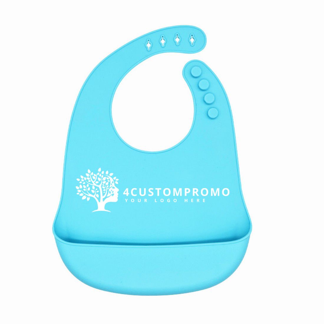 Custom Adjustable Silicone Baby Feeding Bib