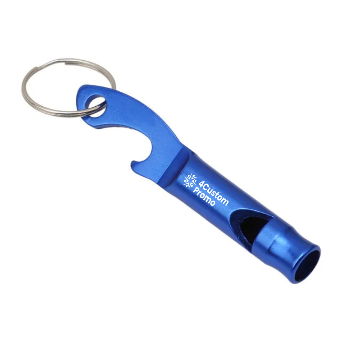 Custom Aluminum Bottle Opener with Whistle