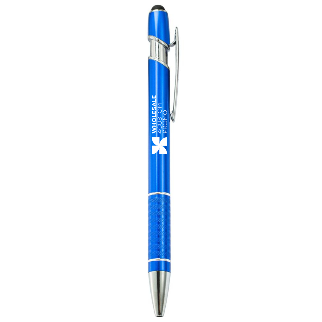 Custom Aluminum Click Ballpoint Pen with Stylus