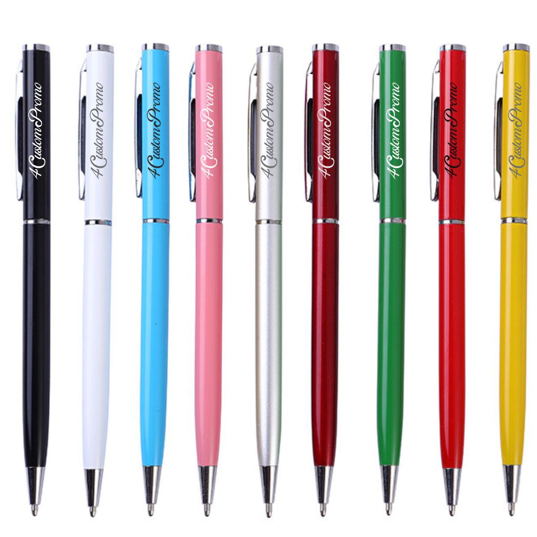 Custom Aluminum Slim Twist Ballpoint Pen
