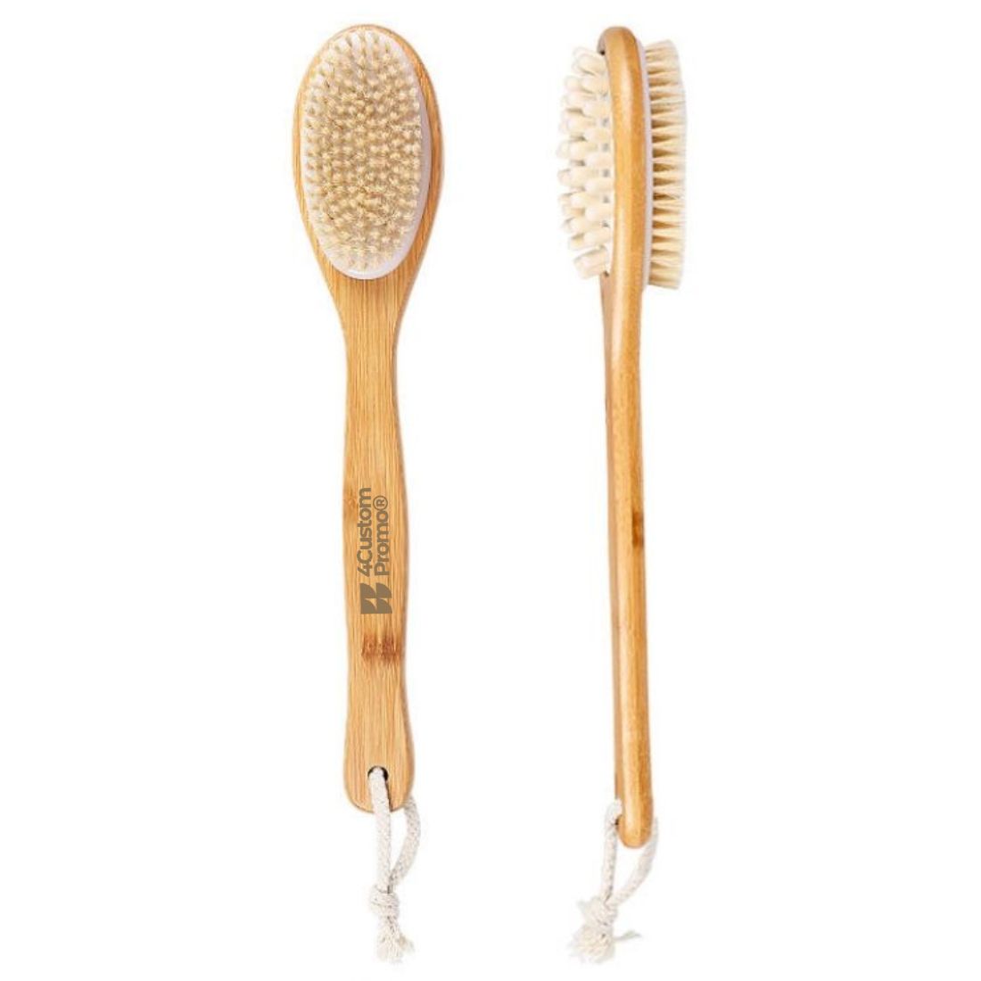 Custom Bamboo Shower Brush with Dual Sides