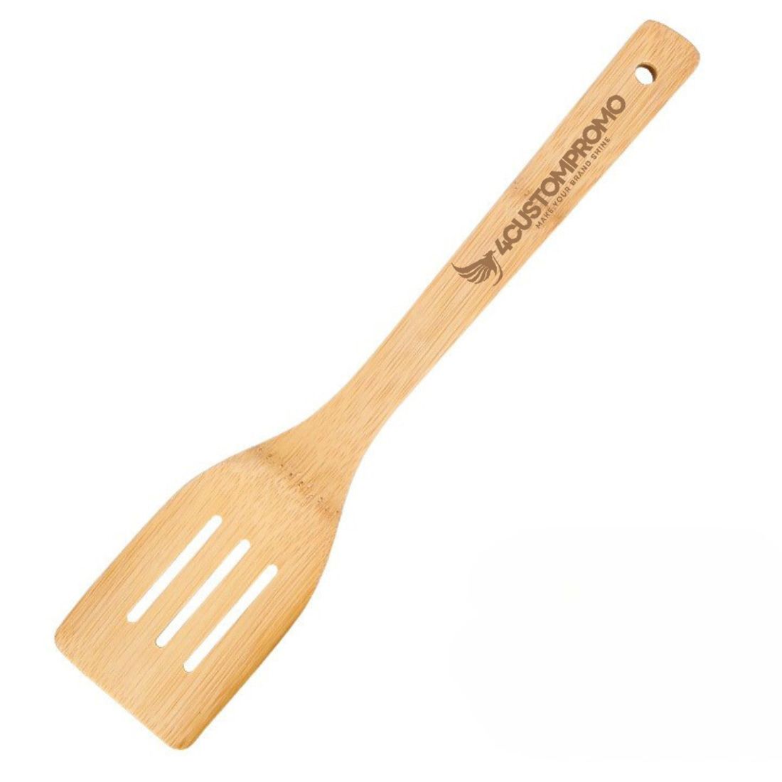 Custom Bamboo Slotted Spatula - 12