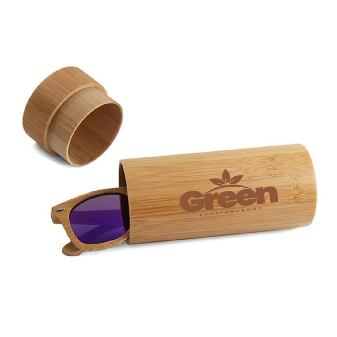 Custom Bamboo Sunglasses Case