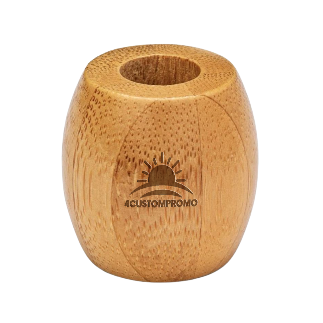 Custom Bamboo Toothbrush Stand