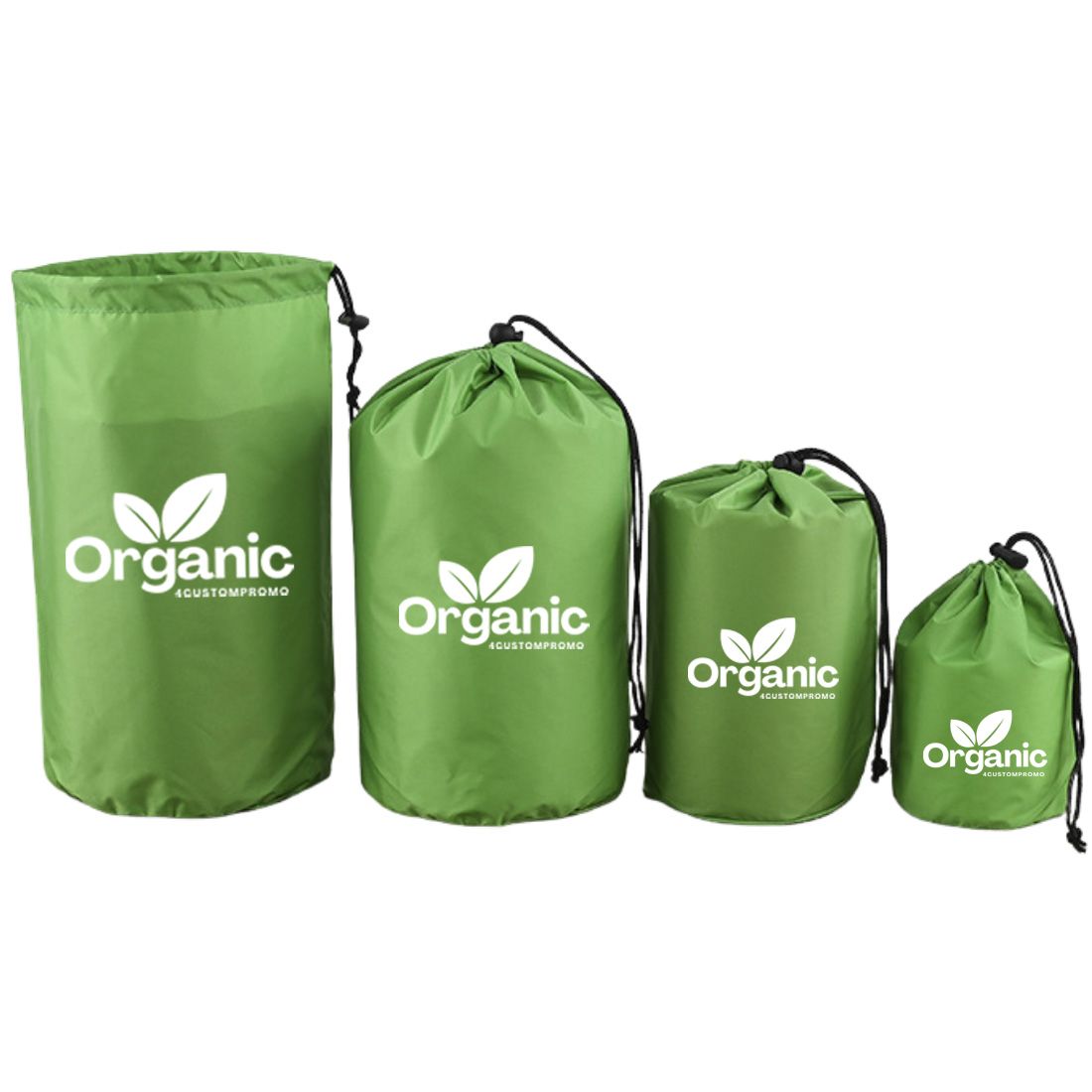 Custom Barrel Style Nylon Drawstring Bag