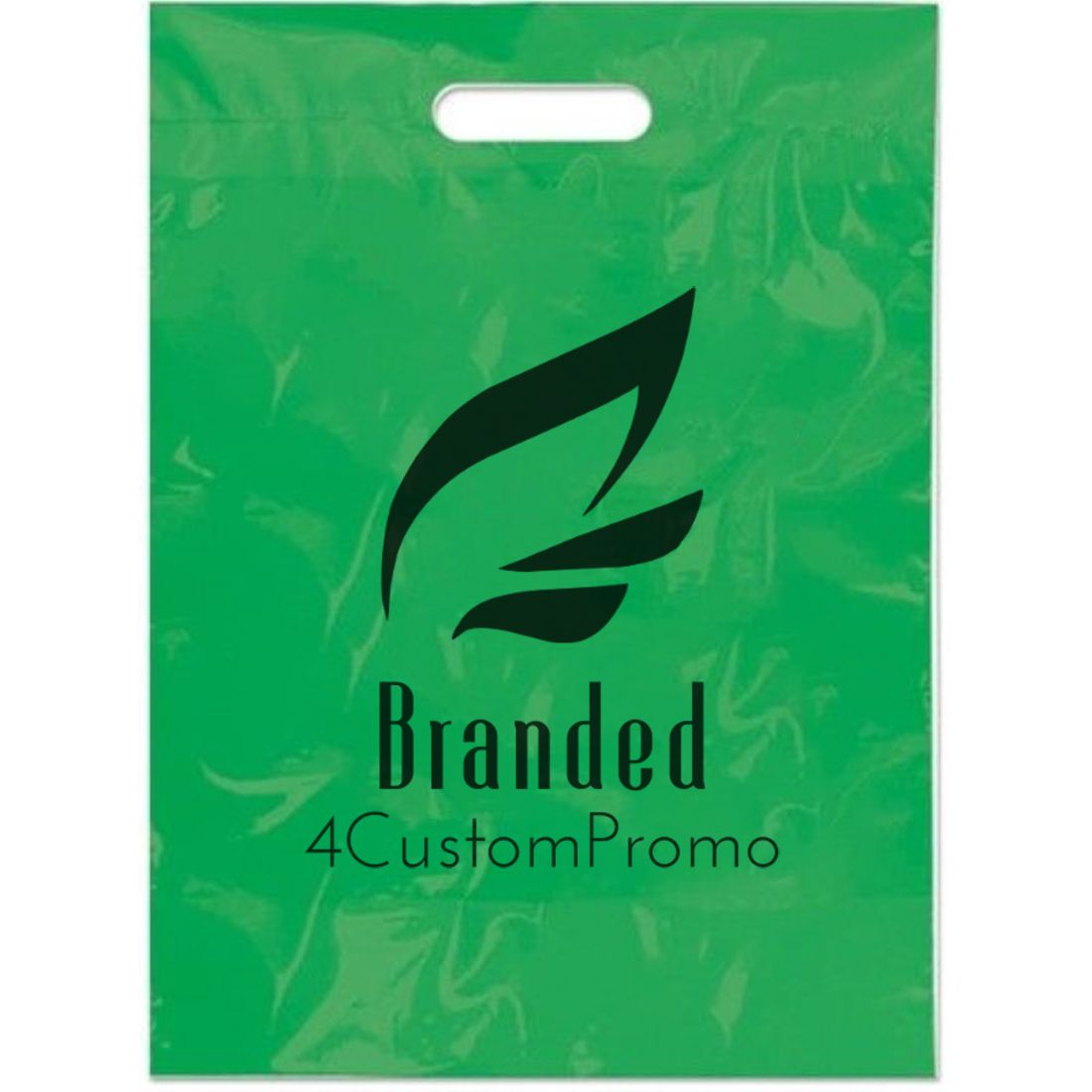 Custom Budget Die Cut Handle Plastic Bag - 11