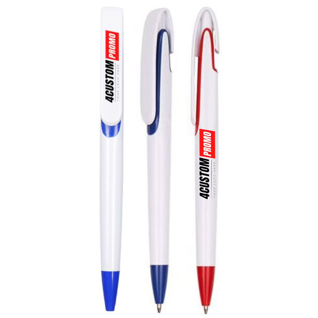 Custom Budget Plastic Click Ballpoint Pen