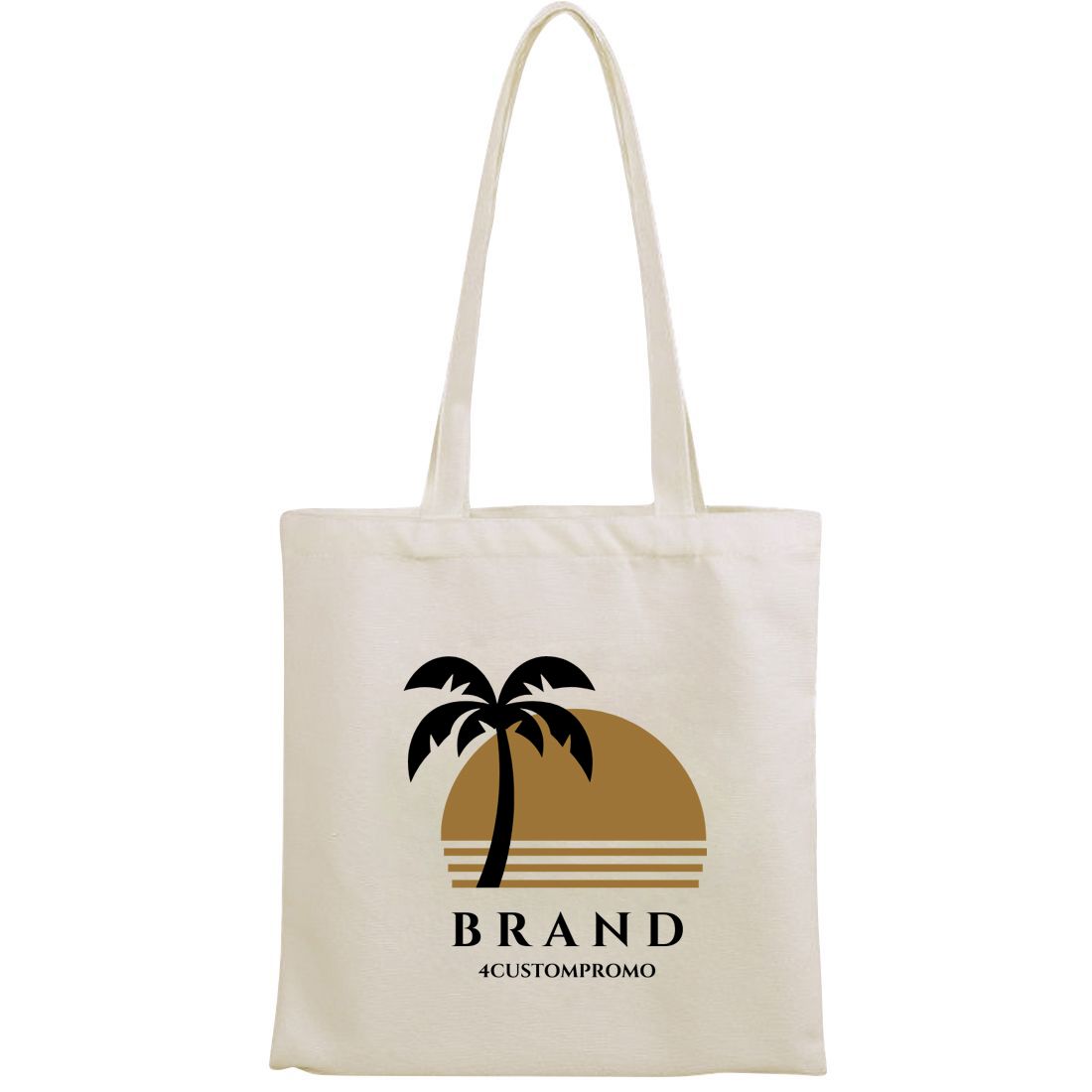 Custom Budget Small Natural Cotton Tote Bag - 9