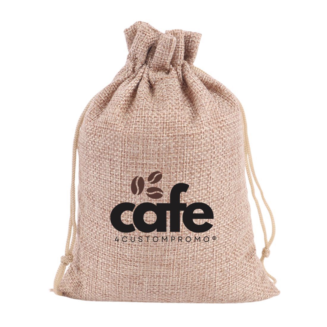 Custom Burlap Drawstring Bag