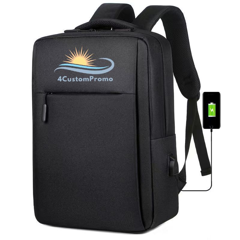 Custom Business Oxford Laptop Backpack with USB Port