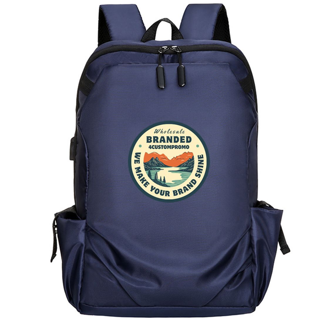 Custom Business Travel Laptop Backpack with USB Port