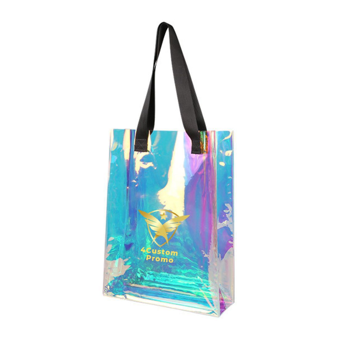 Custom Clear Holographic PVC Tote Bag - 11