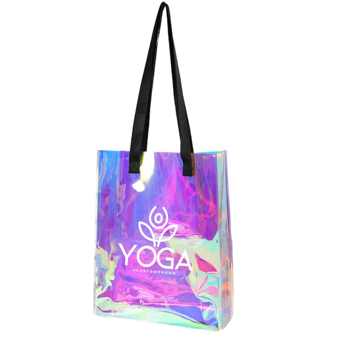 Custom Clear Holographic Tote Bag - 10