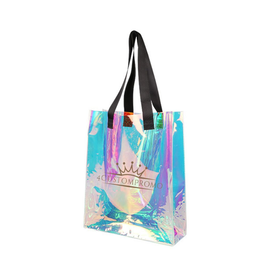 Custom Clear Iridescent PVC Tote - 10