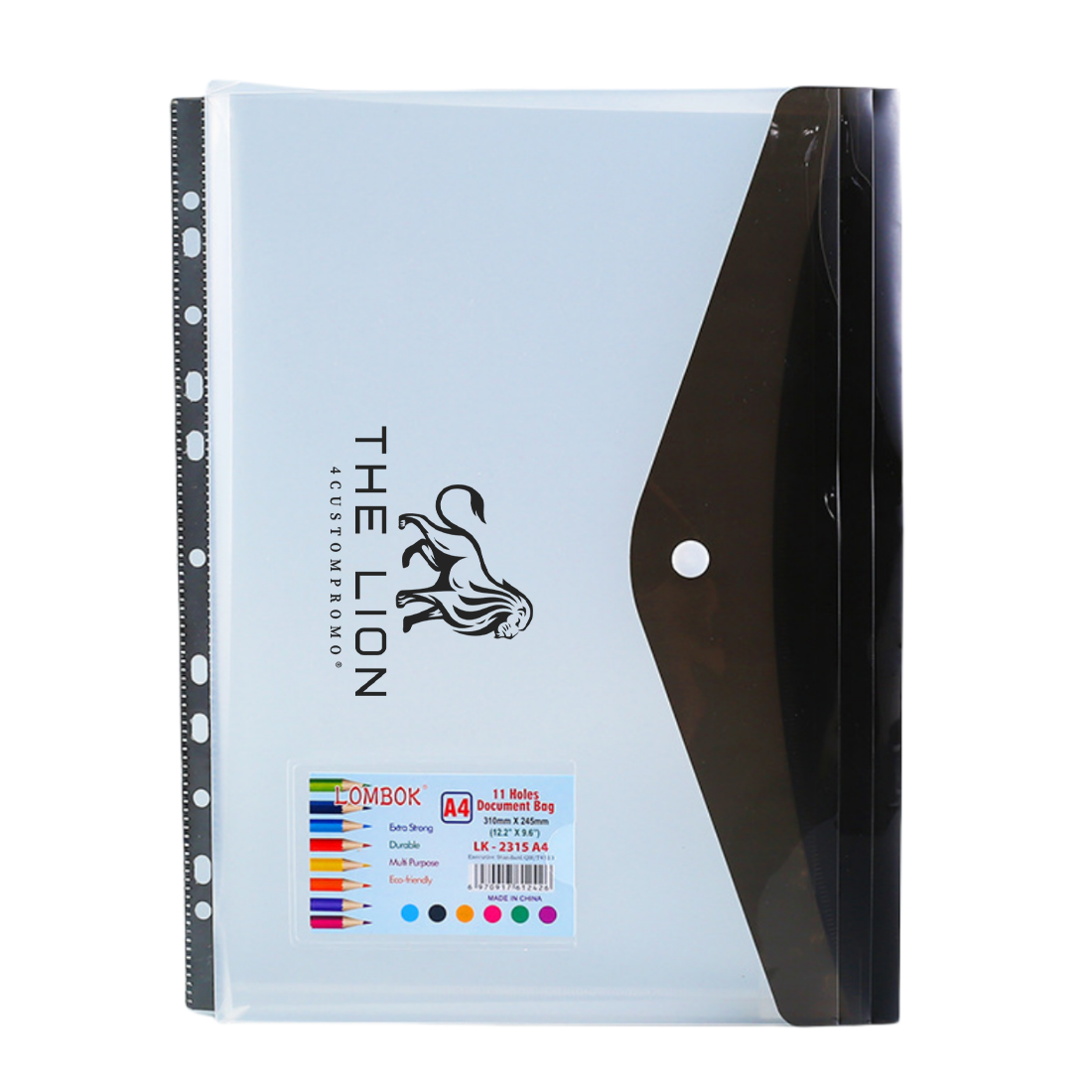 Custom Clear Punched File Envelope Folder