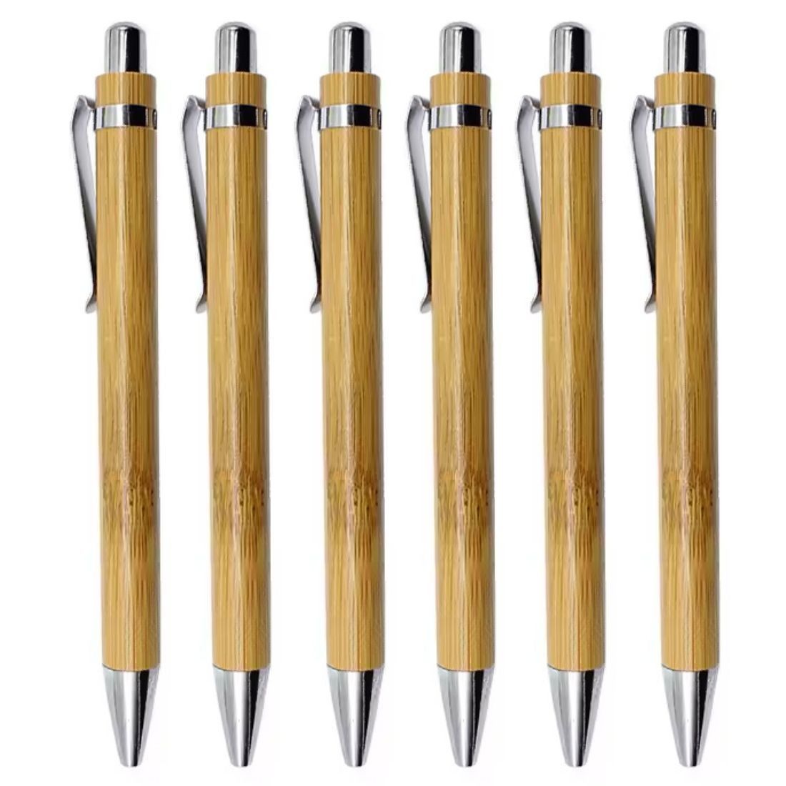 Custom Click Action Bamboo Ballpoint Pen