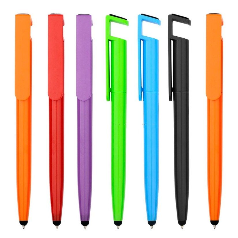 4-in-1 Stylus Pen w/ Screen Cleaner & Phone Stand