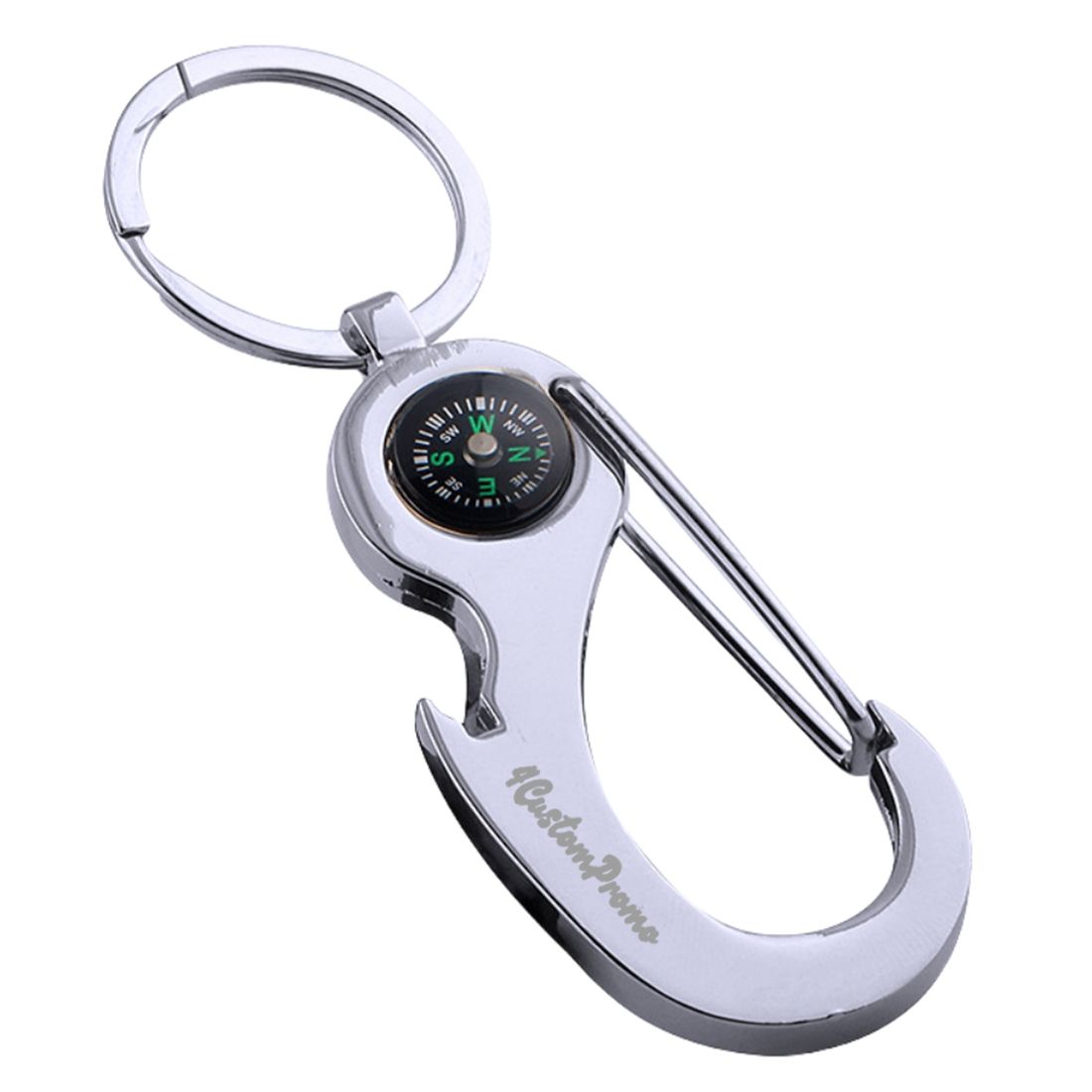 Custom Compass Bottle Opener Keychain