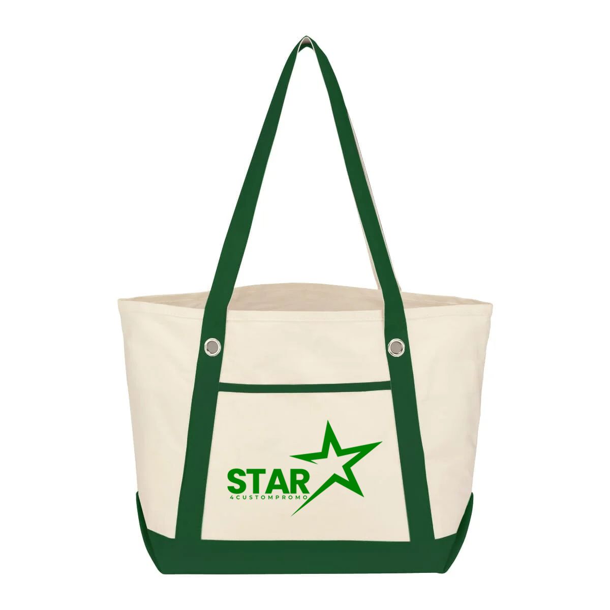 Custom Cotton Canvas Sailing Tote Bag - 20.5