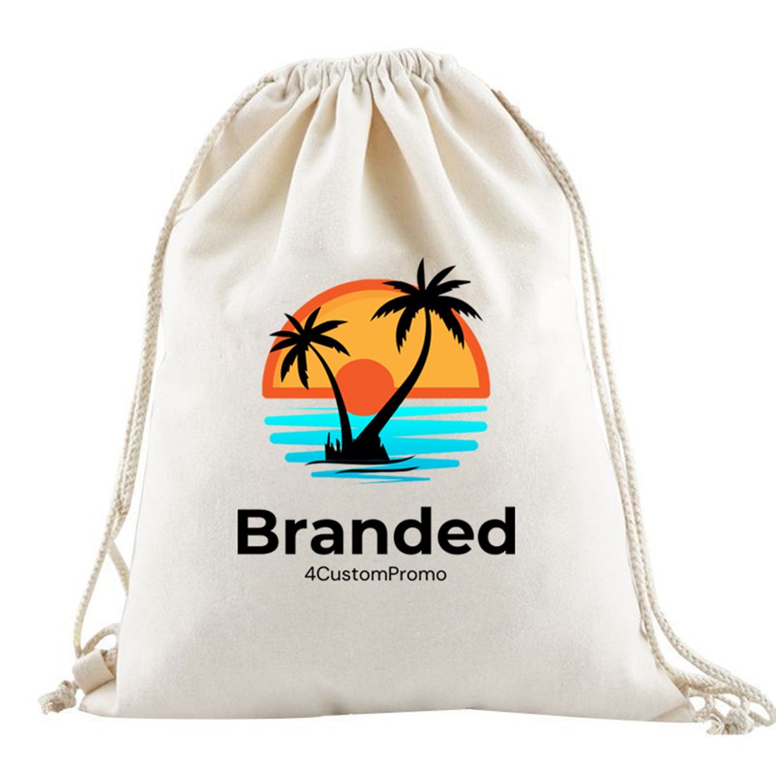 Custom Cotton Drawstring Bag - 13