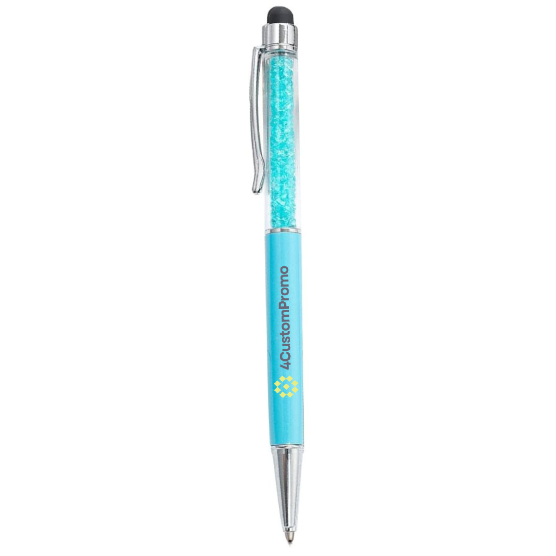 Custom Crystal Stylus Pen with Twist Action