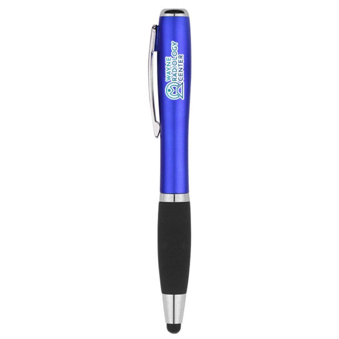 Custom Curvy Stylus Twist Pen with LED Light