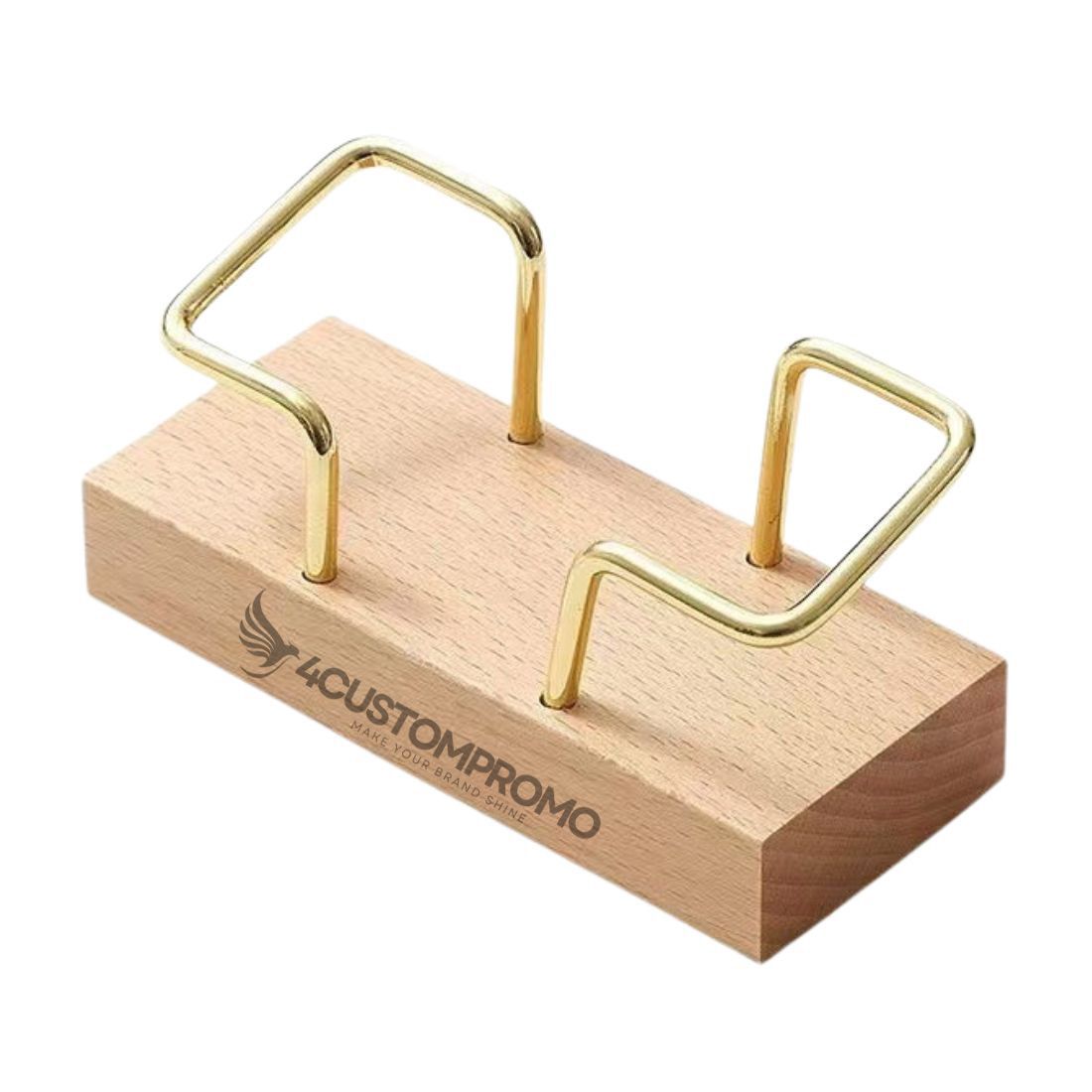 Custom Desktop Wooden Business Card Holder