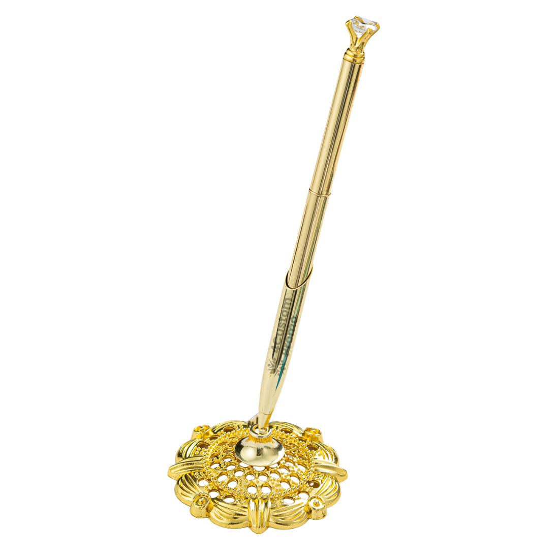 Custom Metal Desktop Pen with Hollow Stand