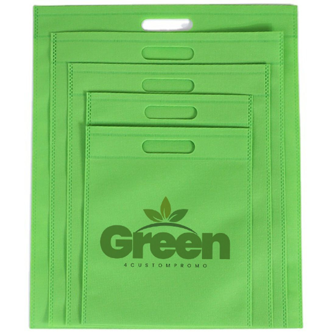 Custom Die Cut Handle Non-Woven Tote Bags