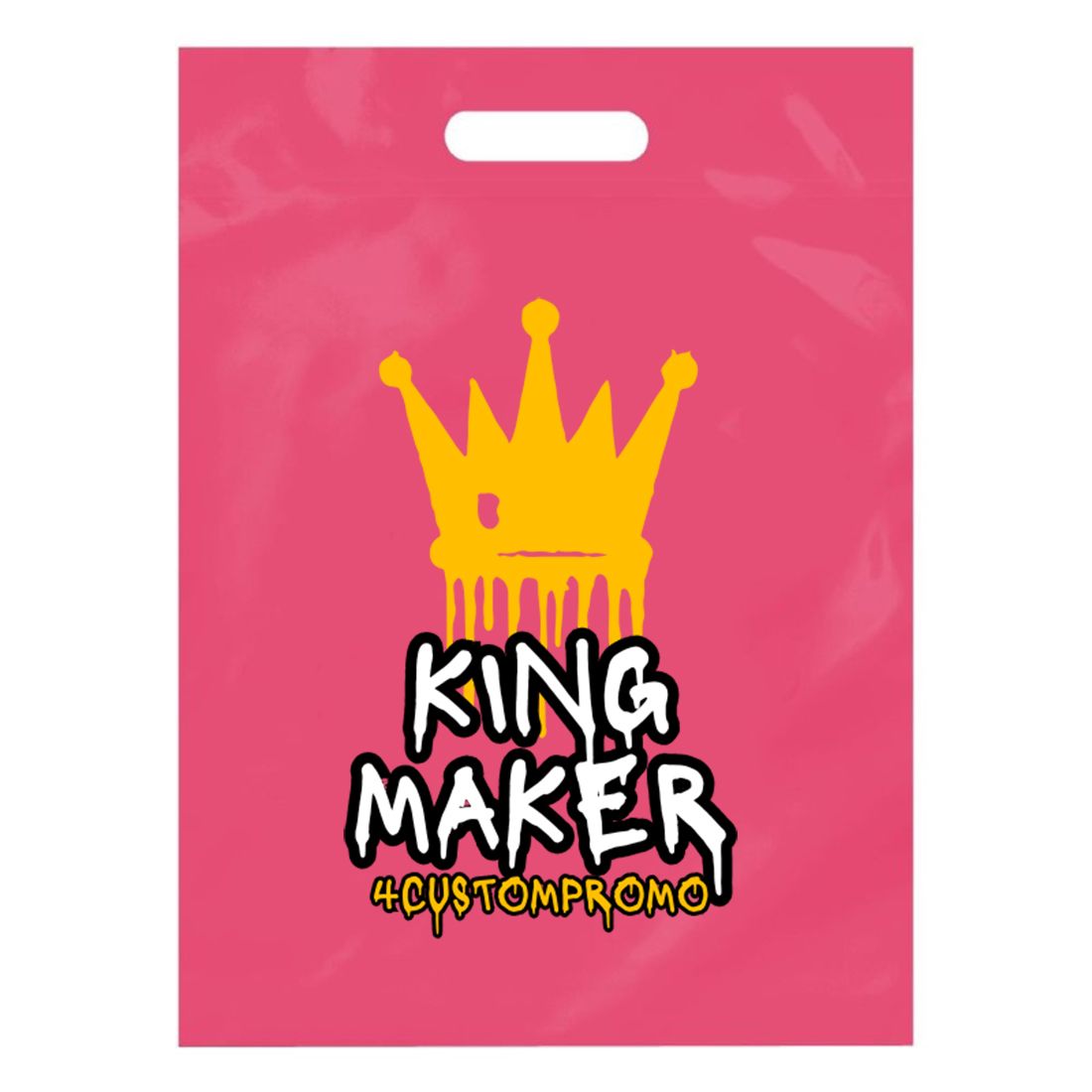 Custom Die Cut Handle Plastic Bag - 6