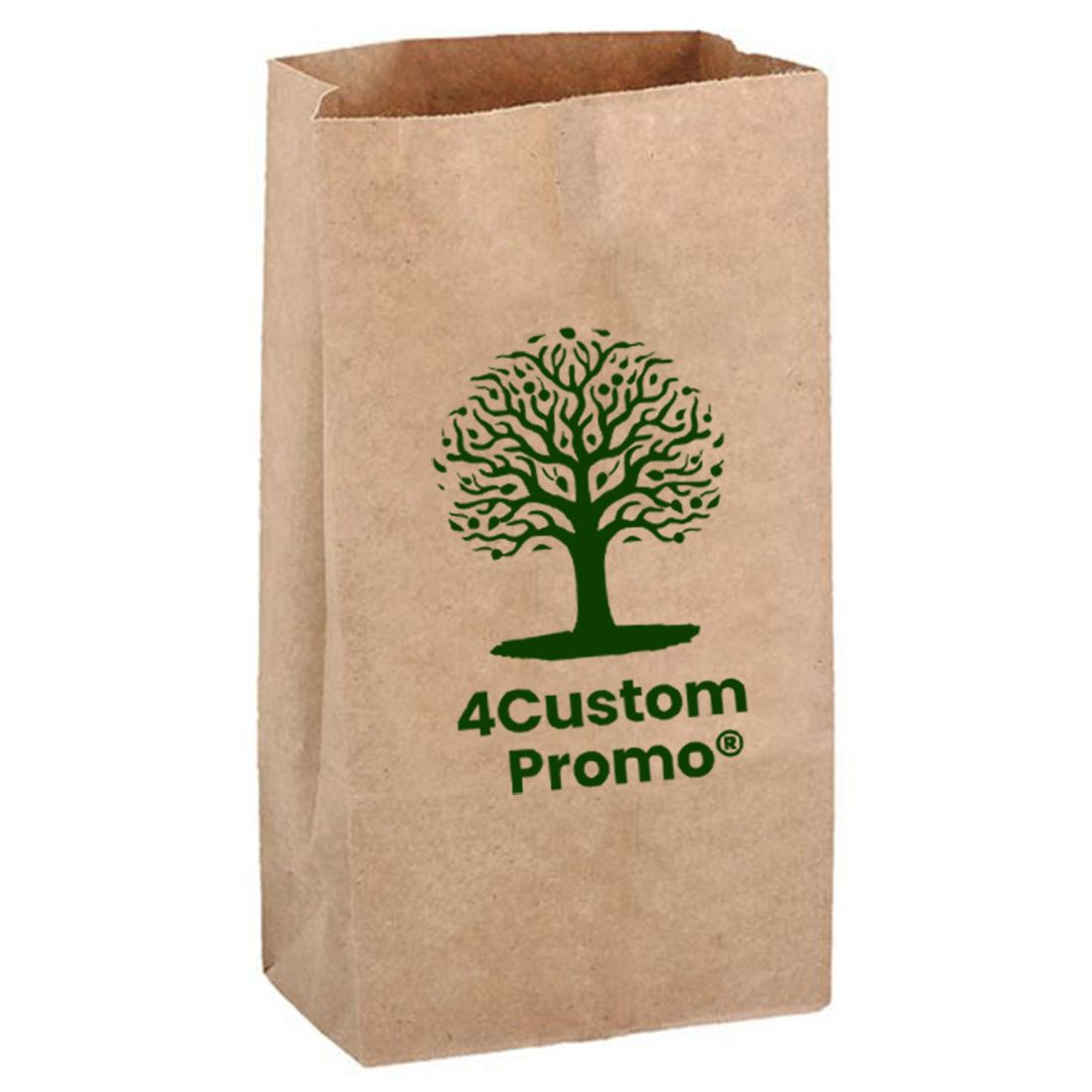 Custom Eco-Friendly Kraft Paper Grocery Bag - 9.8
