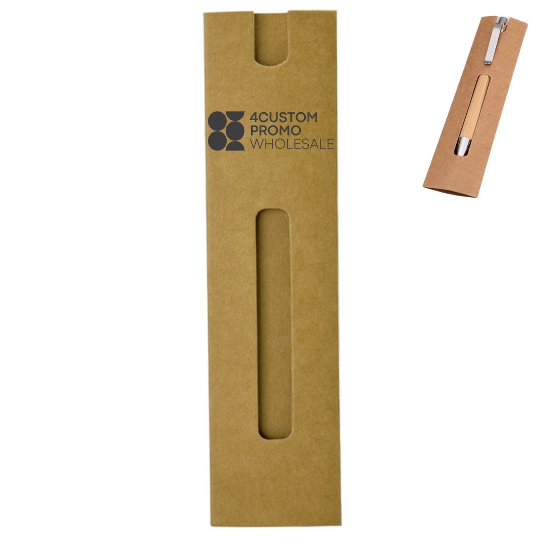 Custom Eco-Friendly Kraft Paper Pen Sleeve