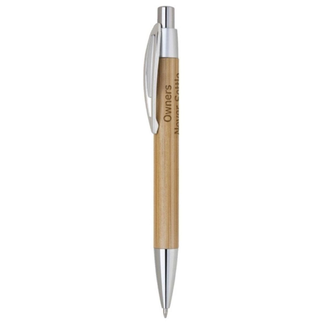 Custom Eco Bamboo Wood Click Ballpoint Pen