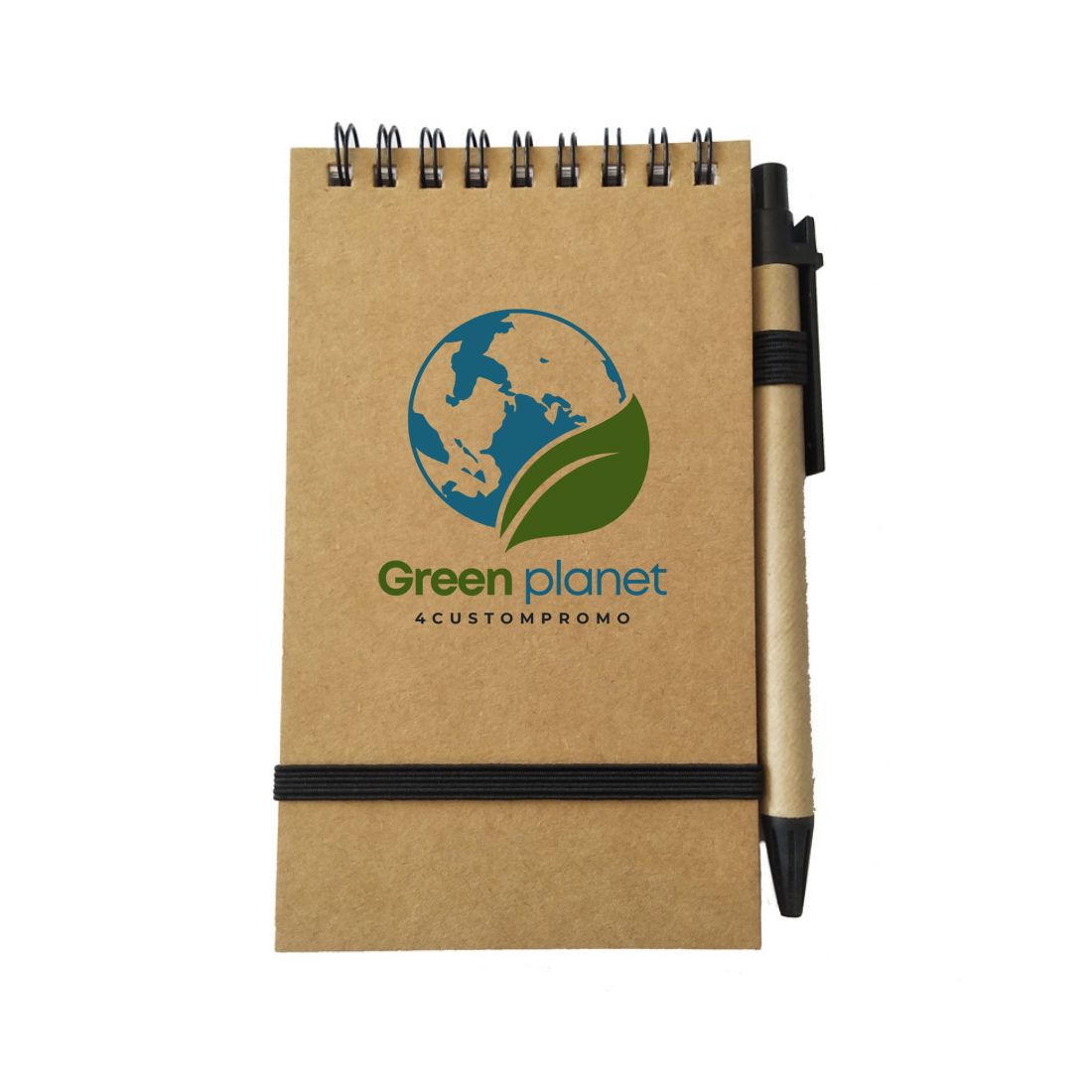 Custom Eco Mini Spiral Jotter with Pen