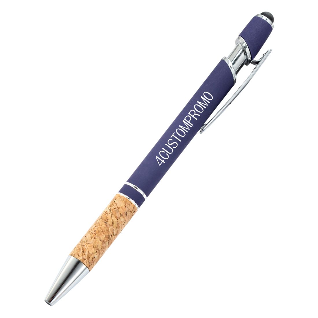 Custom Cork Grip Ellipse Softy Stylus Pen